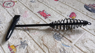 Welding Slag Removal Hammer with Coil Spring Handle | Heavy Duty Chipping Tool for Slag & Spatter Cleaning (1 Pc)