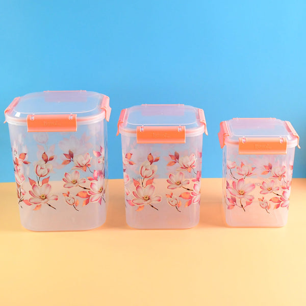 Kitchen Bloom Airtight Storage Set (3 Pcs)